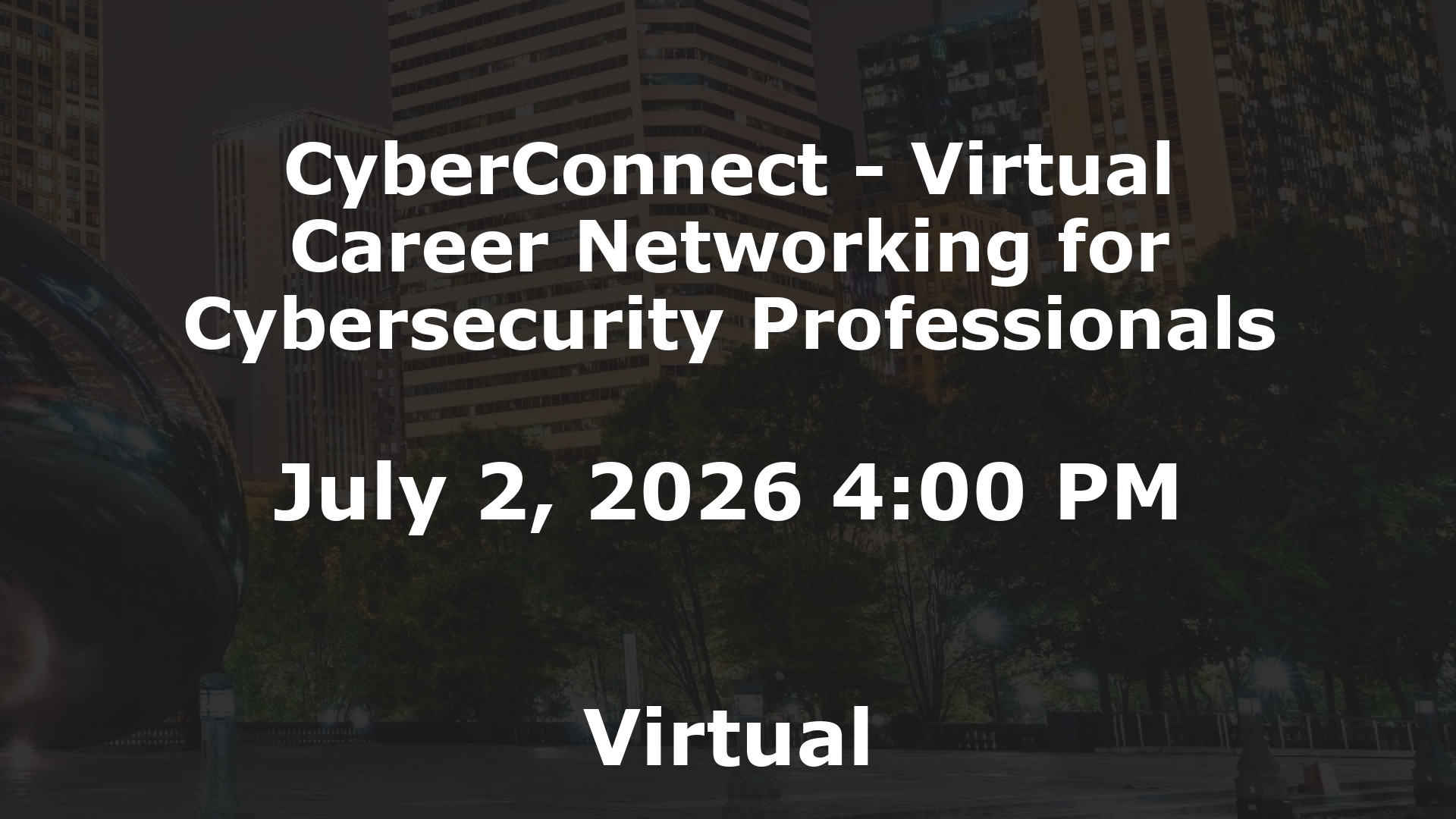 CyberConnect - Virtual Career Networking for Cybersecurity Professionals event image
